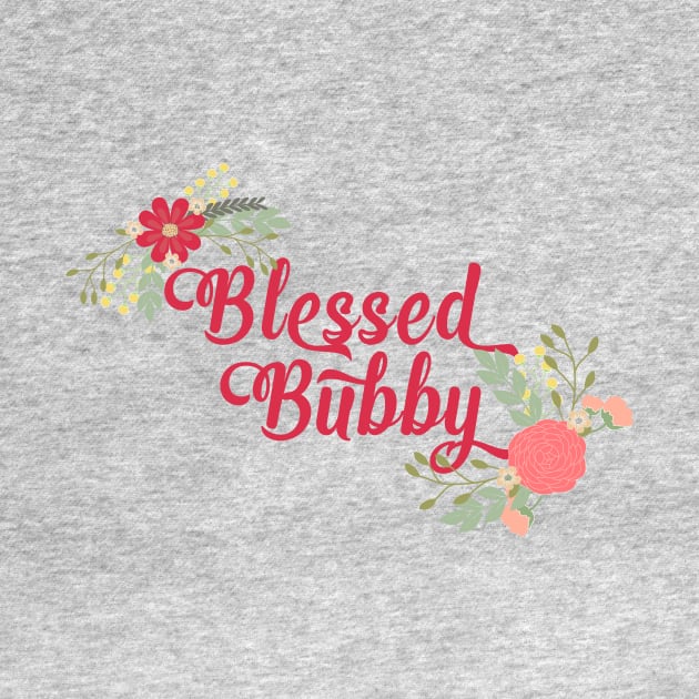 Blessed Bubby Floral Grandma Gift by g14u